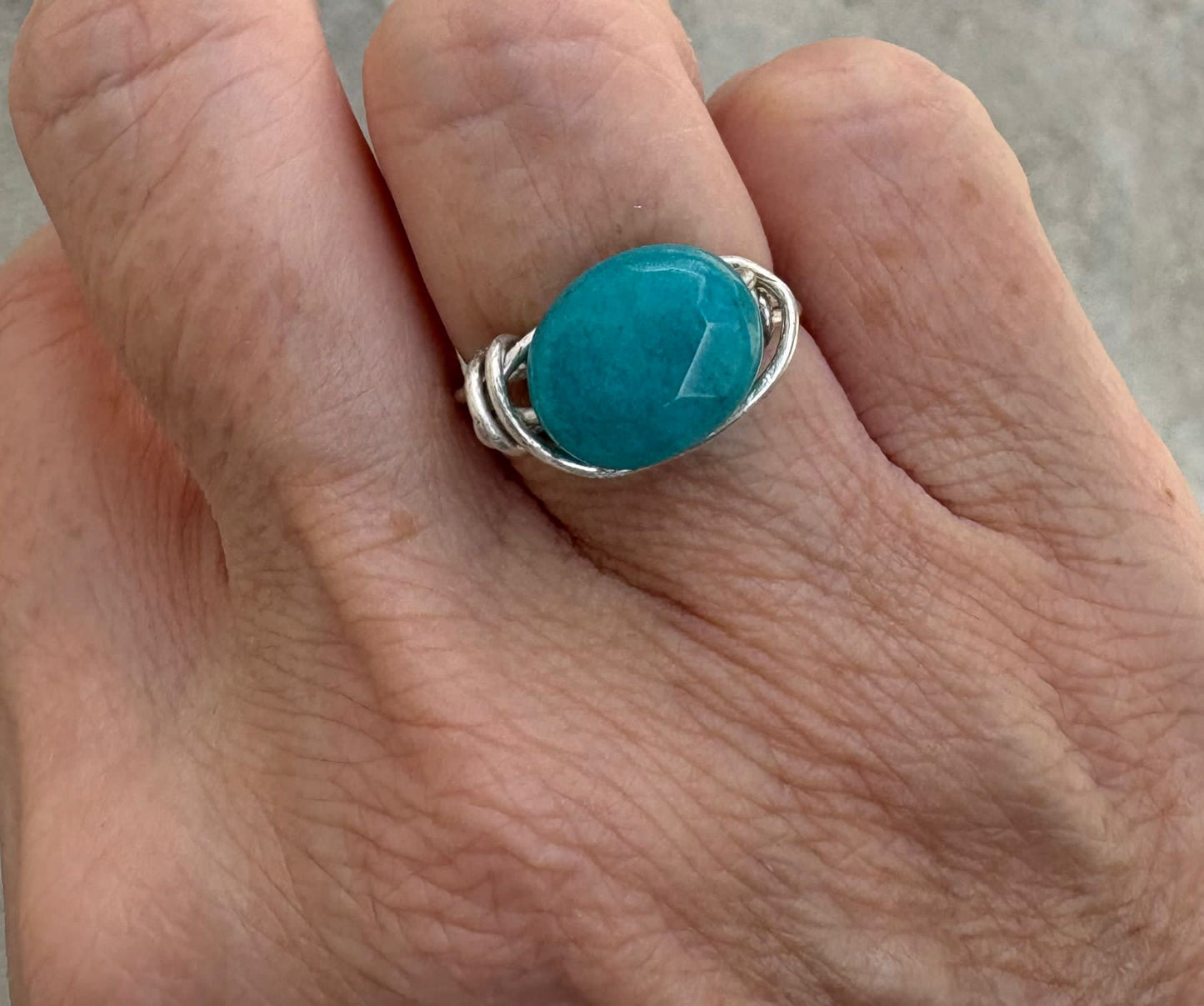 Anillo Jade azul