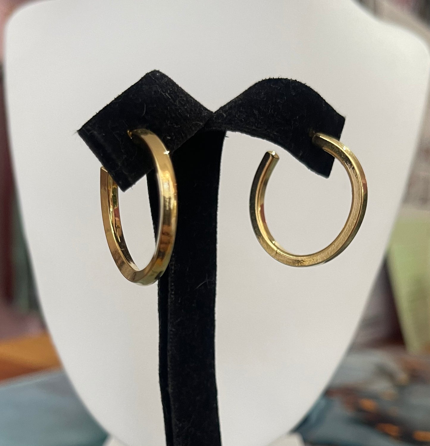 Argollas de cobre doradas