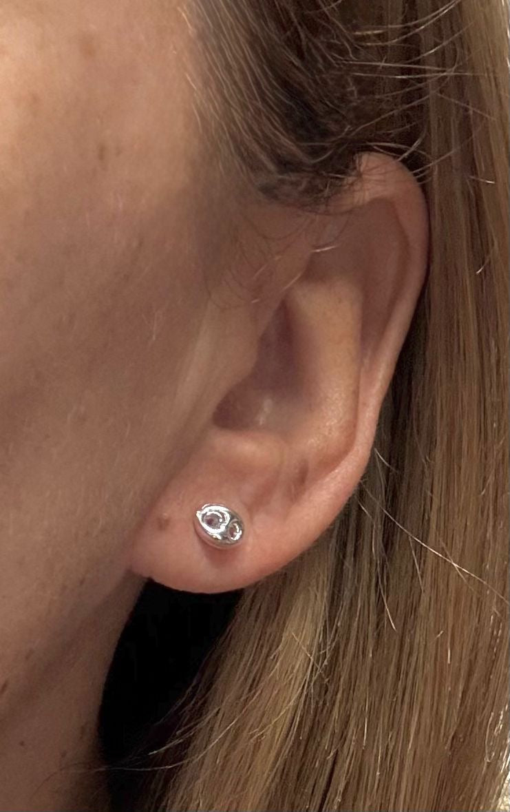 Zarcillos de plata eslabón