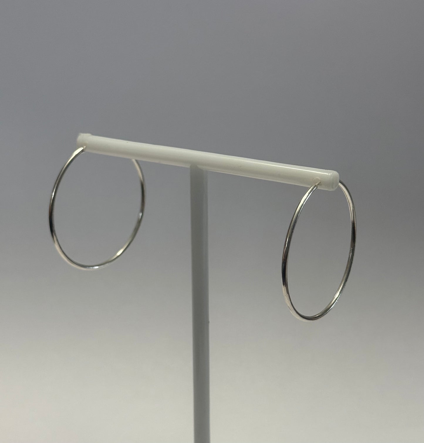 Argollas de plata lisas