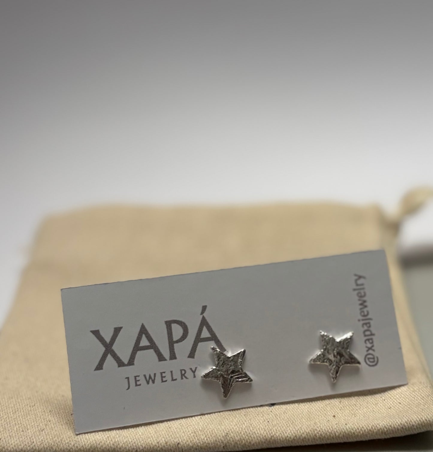 Zarcillos estrellas de plata