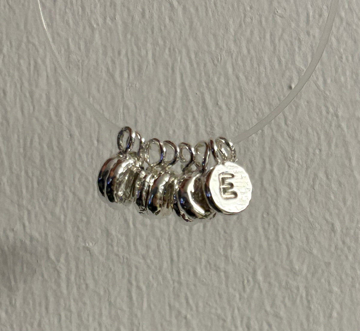 Pulsera con dije luna de plata mini