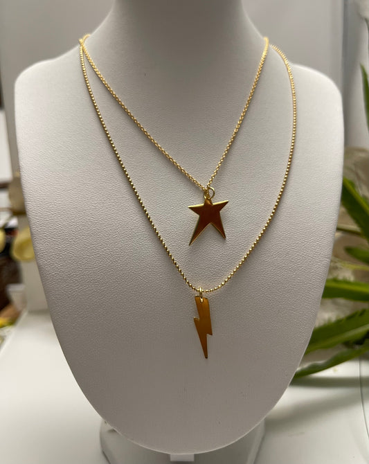 Cadena con dijes (⭐️ o ⚡️)
