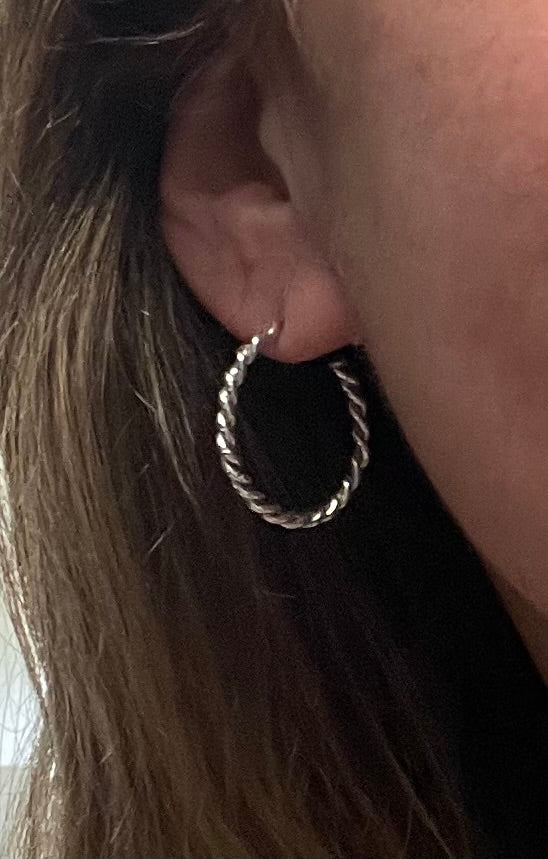 Argollas Serpentina de plata