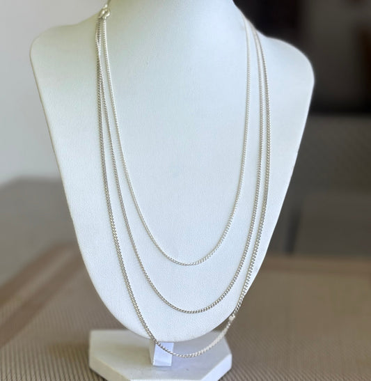 Cadena de plata de 2mm de espesor