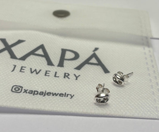 Zarcillos de plata eslabón