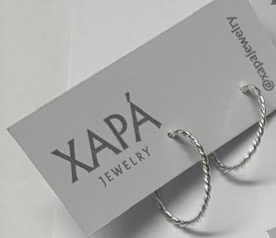 Argollas Serpentina de plata