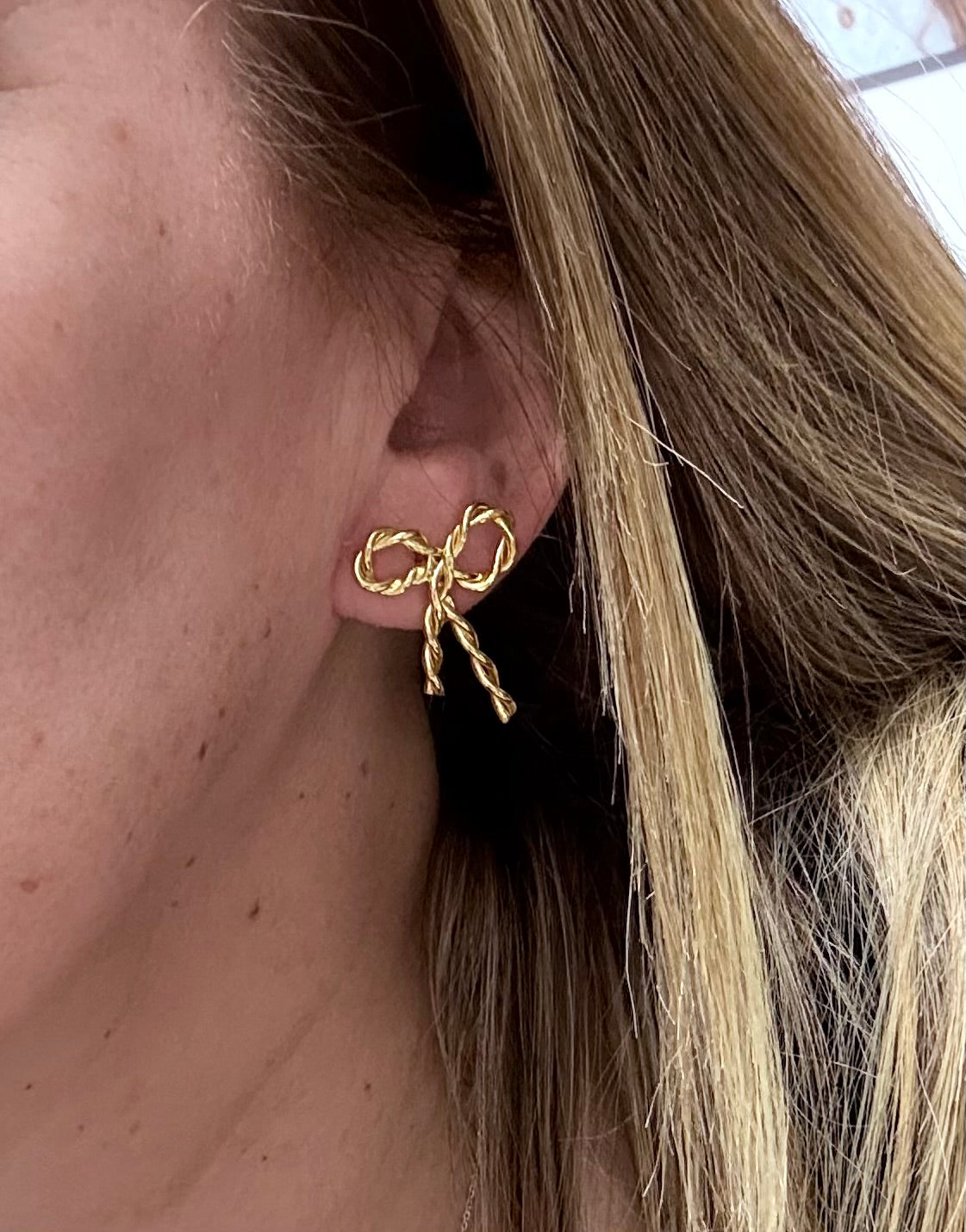 Zarcillos lazos trenzados